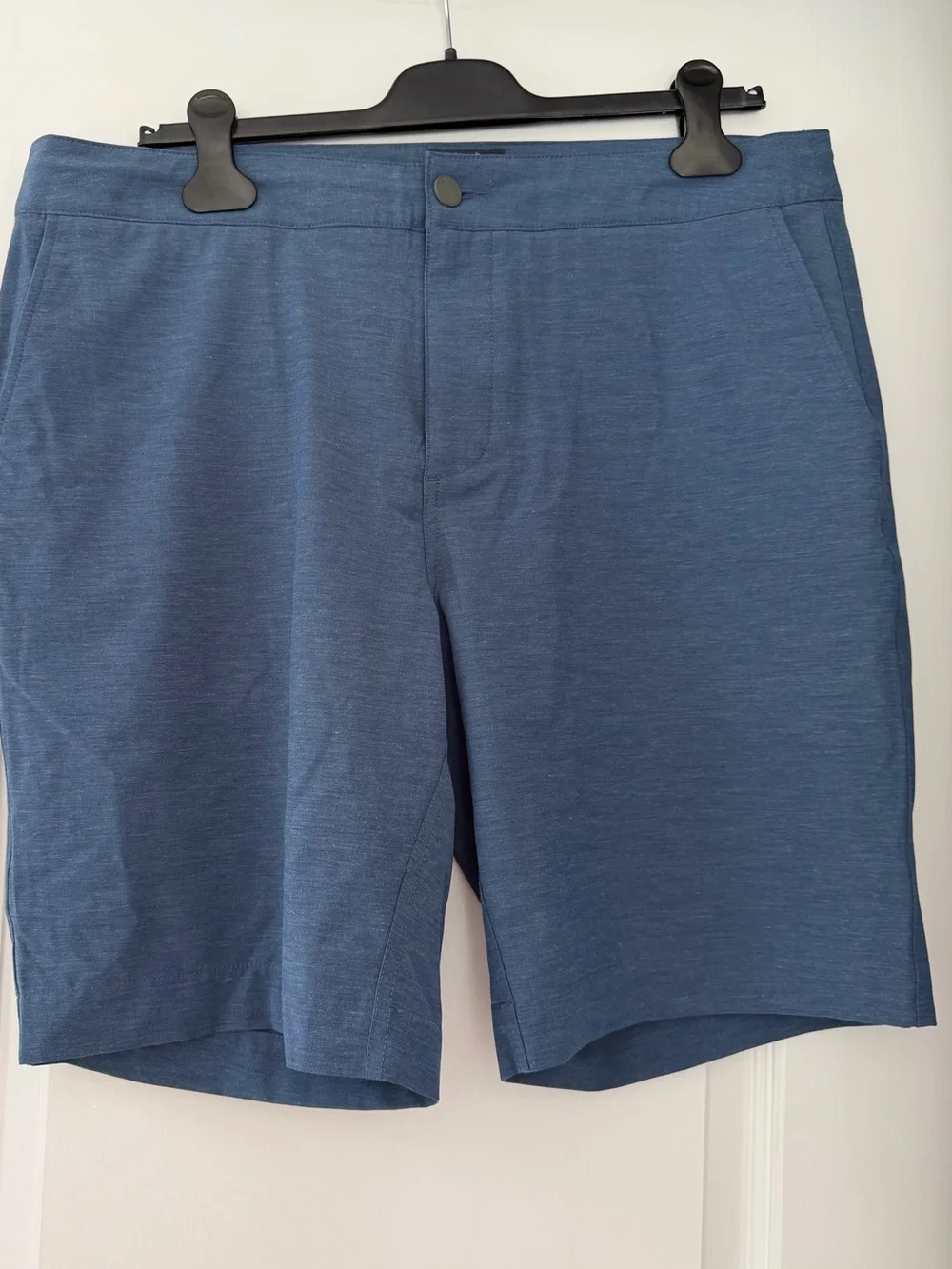 Faherty All Day Shorts Blue Performance Stretch Drawstring Size 35 Men’s